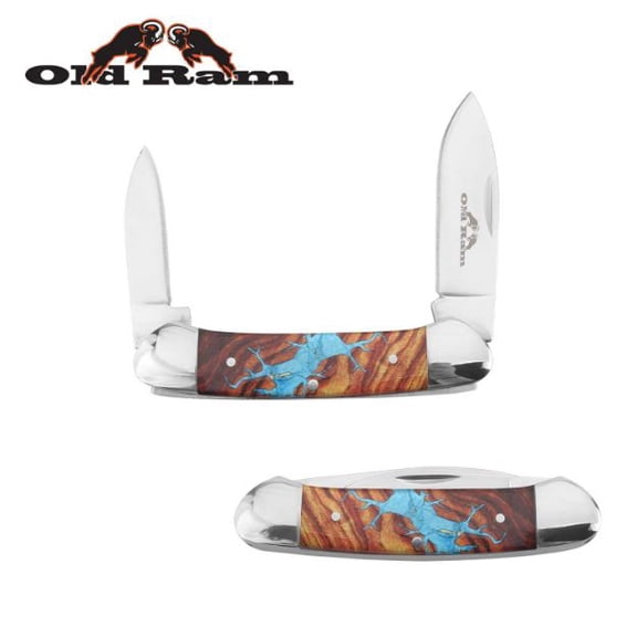 Old Ram Trapper 2 Blade Manual Folding Knife