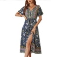 thumbnail image 2 of Vestido de manga corta para mujer,Vestido de manga corta de verano Vestido de manga corta Vestido de manga corta de verano Integración perfecta, 2 of 6