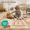 thumbnail image 3 of ODIKA 4'x6' Warm Terracotta Geometric Arches Washable Area Rug Modern Abstract Design with Symmetry for Bedroom, Reading Nook, Pet Friendly & Non-Shedding, 3 of 6