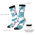 thumbnail image 4 of Haiem Hawaiian Style Pattern Crew Socks – Soft & Durable Moisture-wicking Socks, Stay-Up Fit for Business, Work, and Casual Wear Size 5-11, 4 of 6