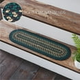 thumbnail image 4 of VHC Brands Pine Grove, Stair Tread Non-Slip, Braided Jute, Oval, Green, 8.5x27, 4 of 9