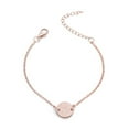 thumbnail image 1 of maskred Femmes Rétro Bracelet Chaîne Alphabet Bracelet Lettres Rondes Pendentif Bijoux Or Rose Lettre R 1Set, 1 of 6