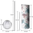 thumbnail image 6 of Sea Turtle Skinny Tumblers with Lids and Straws 20 OZ, Stainless Steel Water Bottle Travel Tumbler Cups, 6 of 7