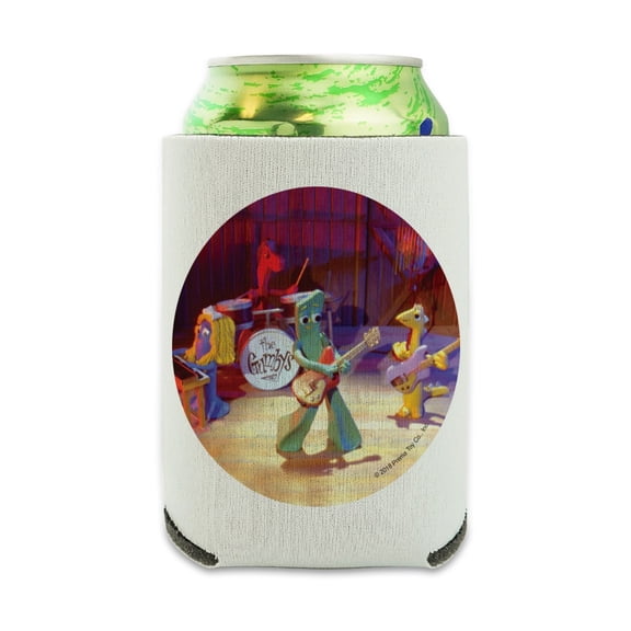 The Gumbys - Gumby Friends Rock and Roll Band Can Cooler - Drink Sleeve Hugger Collapsible Insulator - Beverage Insulated Holder