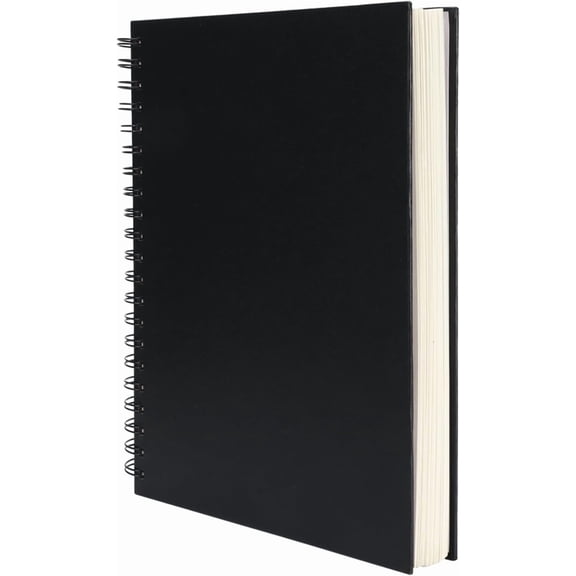 8.5x11 Inch Spiral Bound Sketch Book - 80 Sheets 90gsm Acid-Free Paper, Hardbound Cover for Drawing & Art