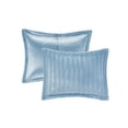 thumbnail image 3 of Madison Park Ensemble Mini Couette en Fausse Fourrure 100 % Polyester Bleu Aqua, 3 of 10