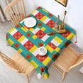 thumbnail image 2 of Pioneer Flower Floral Print Pattern Square Tablecloth, Waterproof Wipeable Spillproof Washable Table Cover for Home Kitchen Party Decor, 60"x60", 2 of 6
