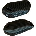 thumbnail image 3 of Key Fob Cover Compatible with Kia Telluride Sorento 5 Button ABS Plastic Silicone Keychain Case Holder Protector,Black, 3 of 7