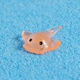 thumbnail image 2 of ZTTD 1 PCS Miniature Sting Ray Statues, Mini Ray Fish Cake Decoration, Marine Animal Toy, Doll House Garden Decoration DIY Crafts (Orange), 2 of 6