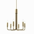 thumbnail image 2 of Rekindle 6-Light Chandelier Satin Brass, 2 of 7