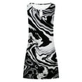 thumbnail image 4 of Sakmal Midi Sundresses for Women Beach Hawaiian Dress Crew Neck Sleeveless A Line Tie Dye Dresses, 4 of 5