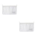 thumbnail image 2 of Naiovety Bolsa de malla de almacenamiento para refrigerador, gancho organizador colgante, soporte para frutas, bolsillo para artículos diversos de PP, Blanco 2piezas Naiovety CBP162700, 2 of 5