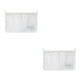 thumbnail image 2 of Monstrate Organizador colgante de bolsa de malla de almacenamiento para refrigerador con blanco hueco Blanco 2piezas Monstrate CBP162700, 2 of 5