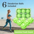 thumbnail image 2 of SCENTORINI Sneaker Deodorizer Balls, Jasmine Scent Shoe Odor Elimination, Long-Lasting Freshness for Gym Bag, Closet, Locker and Hamper, 6 Pack, 2 of 8