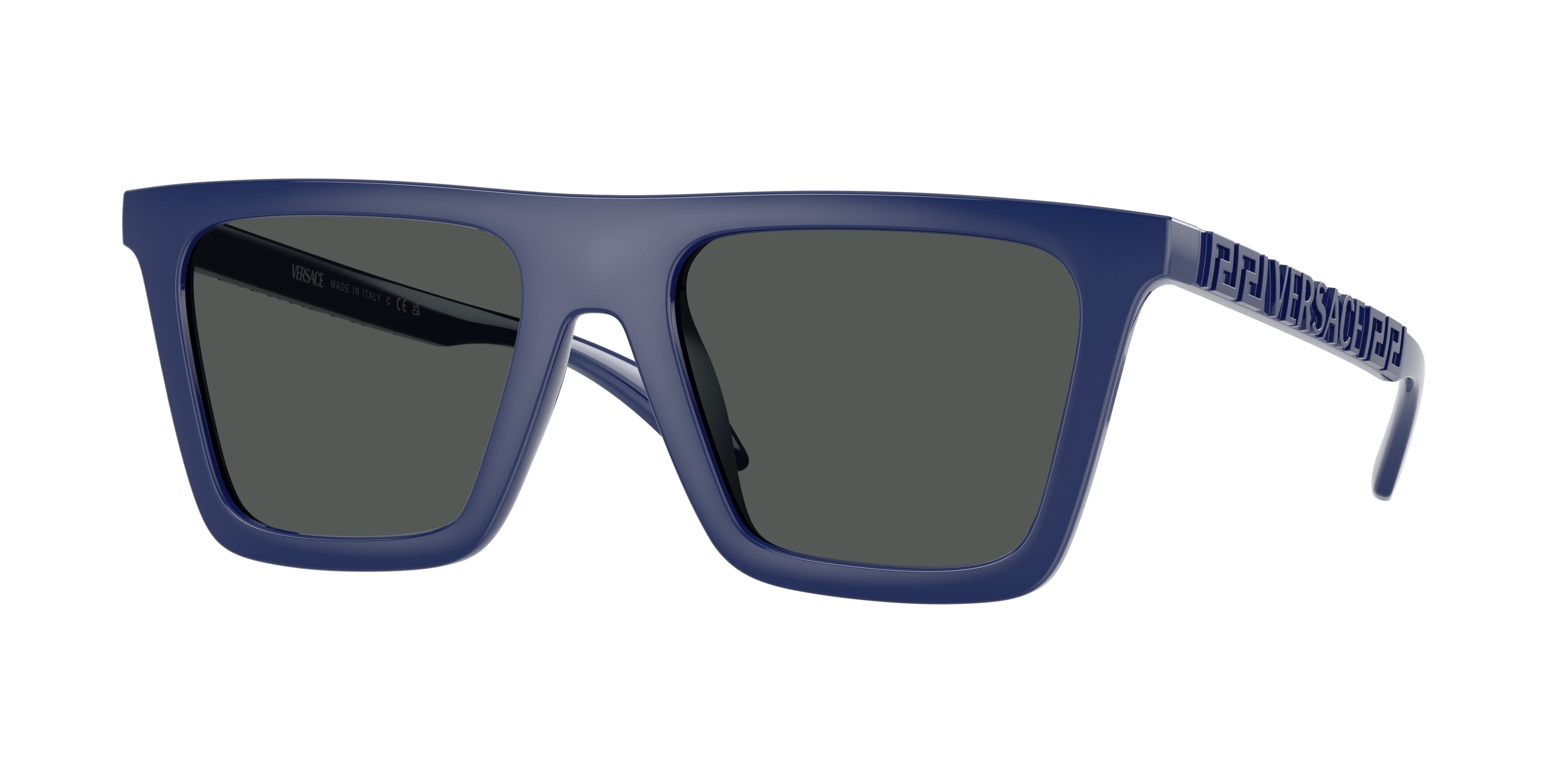 Versace Yellow Mirror Rectangular Men's Sunglasses VE2257 1002C9