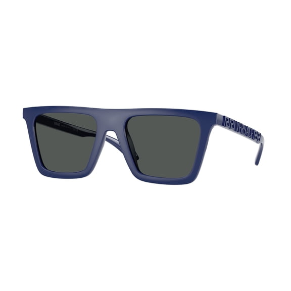 Versace Men's Flat-Top Square Full Blue/Dark Grey Sunglasses VE 4468 U 545087