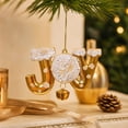 thumbnail image 4 of JOY Letter Christmas Ornaments, Glitter Bell Hanging Decorations, Xmas Tree Pendant for Holiday Home Party Decor, 4 of 8