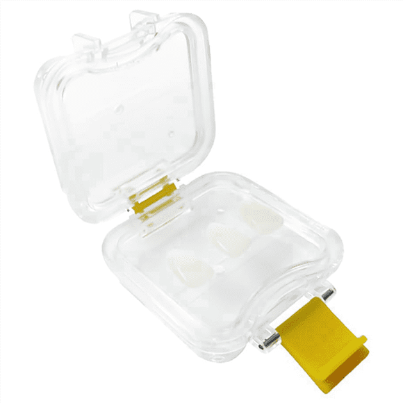 Dental Pillow Crown Box, 25Pcs Transparent Membrane Film Showcase Tooth Boxes Dental Crown and Bridge Box