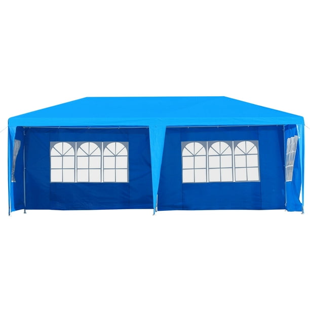 Outsunny Large 10' x 20' Gazebo Canopy Party Tent with 4 ...