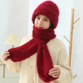 thumbnail image 3 of LinYooLi Integrated Ear Protection Windproof Beanie Scarf, Winter Warm Knitted Fleece Lined Hooded Scarf Hat for Women, 3 of 7