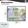 thumbnail image 4 of Stupell Industries Contemporary Jungle Savannah Animals Black Framed Giclee Art, 20 x 16, by Carla Daly, 4 of 8