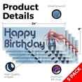 thumbnail image 2 of Happy Birthday Anime Vinyl Decal 5 Pack of 24 Inch x 9 Inch Weatherproof Heavy-Duty Adhesive Backing | Celebration Themes, Party Decorations, Fun Designs | Made in USA, 2 of 6