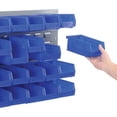 thumbnail image 7 of Global Industrial Wall Bin Rack Panel with (32) Blue Bins, 36x7x19, 7 of 7