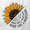thumbnail image 2 of Shine Like A Sunflower T-Shirt | Pretty Flowers White Tee Gift, 2 of 5