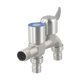 thumbnail image 5 of Double Head Faucet Double Outlet Faucet Home Use Stainless Steel Material User-friendly Design Air-injected Water Flow, 5 of 10