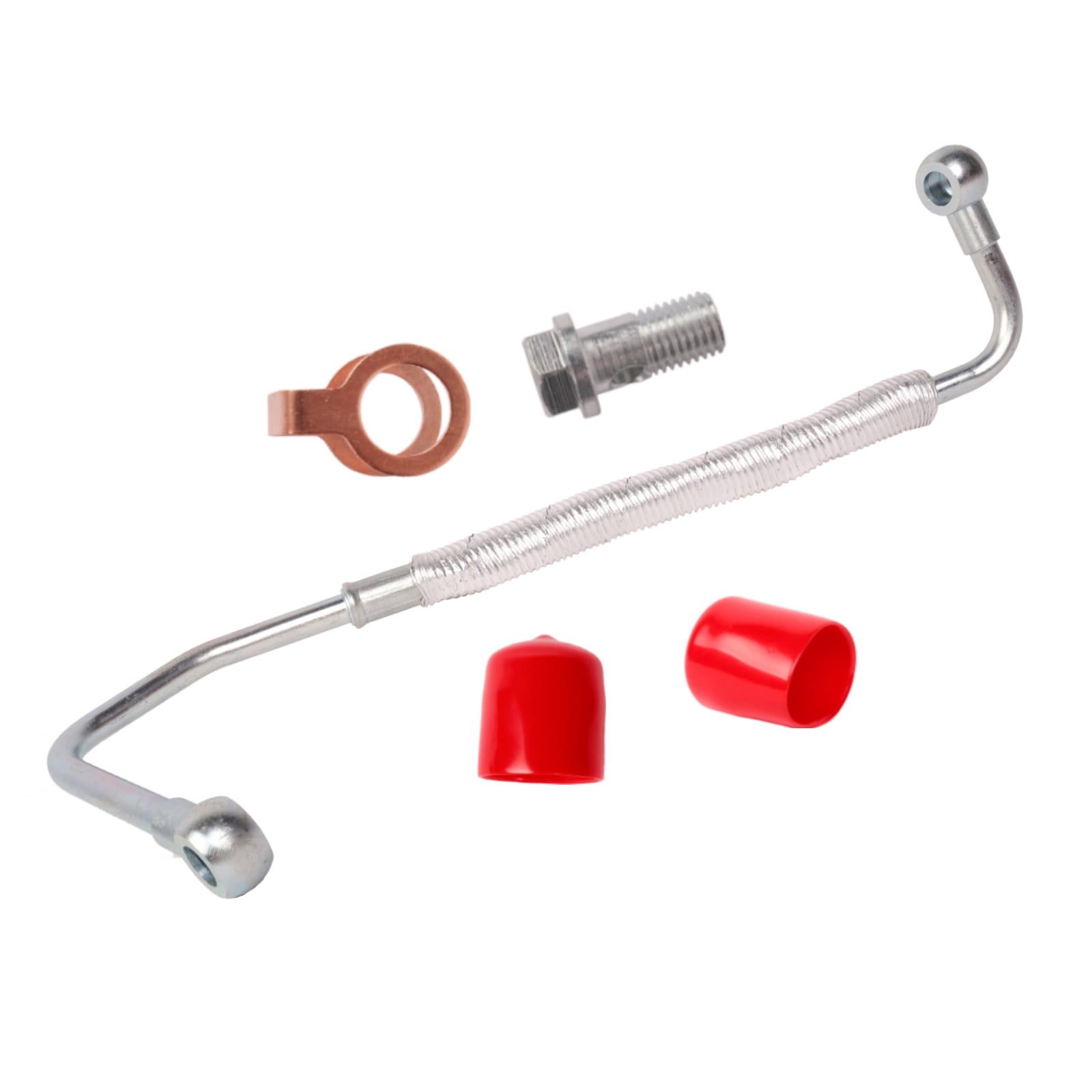 Turbo Oil Feed Line Kit with Bolts & Gaskets,Oil Drain Line For 6.6L V8