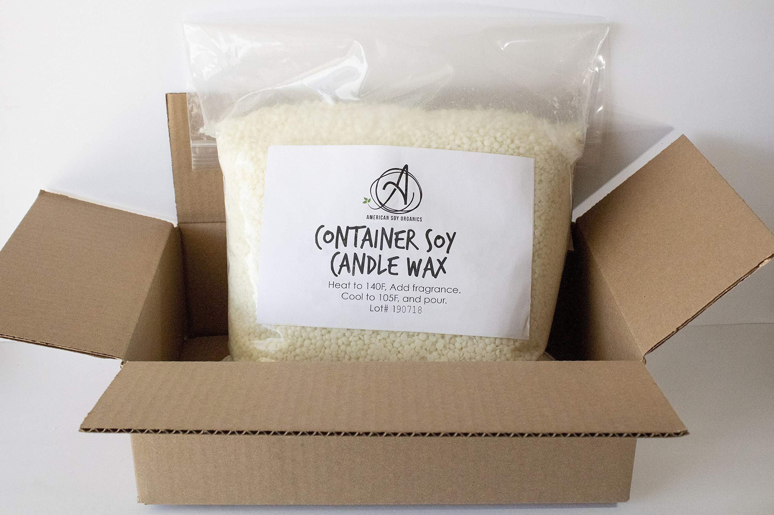 American Soy Organics Midwest Container Soy Wax: 10 lb Bag of Candle Wax  for Candle Making 10 pound bag 