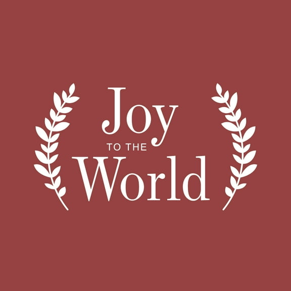 Vinyl Wall Art Decal - Joy to The World - 13" x 23" - Christmas Seasonal Holiday Winter Decoration Sticker - Indoor Outdoor Home Office Wall Door Window Bedroom Workplace Decals (13" x 23", Green)
