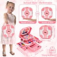 thumbnail image 2 of Sendida Kids Makeup Kit for Girls, Princess 64PCS Real Washable Pretend Play Cosmetic Set Toys with Mirror, Non-Toxic & Safe, Birthday Gifts for 3 4 5 6 7 8 9 10 Years Old Girls Kids (Pink), 2 of 6