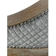 thumbnail image 7 of Linon Mimi Quilted Fabric Adjustable Seat Height Task Chair, Gray, 7 of 7
