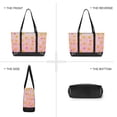 thumbnail image 6 of FORMRS Canvas Laptop Tote Bag for Women with 15.6" Computer Compartments Shoulder Handbag, Gradient Pink Stars, 6 of 7
