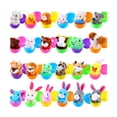 thumbnail image 2 of 24 adornos de huevos de Pascua coloridos con juguetes de peluche, regalos de fiesta de de Pascua, rellenos de canastas de Pascua para niños y, 2 of 8