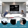 thumbnail image 4 of XIWODE Magnetic Glass Dry Erase Board/Whiteboard, 36"x 24", Wall Mounted Tempered Glass Whiteboard, Frameless, Black Frosted Surface, 4 of 7