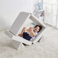 thumbnail image 3 of Little Nest Toddler Sofa, Adventure Explorer Kids Couch, Lunar Grey, 3 of 11