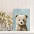 thumbnail image 2 of Adorable Bear Cub Canvas Wall Art， Perfect for Living Room， Bedroom， Nursery， Office， and Hallway Decoration., 2 of 8