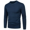 thumbnail image 3 of EGNMCR Chandail Homme Décontracté Col Rond Manches Longues Tricot, 3 of 7
