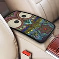 thumbnail image 2 of Bingfone Car Four-Season Universal Armrest Box Mat,Car Armrest Seat Cover Center Console Mat-Boho Owl, 2 of 7