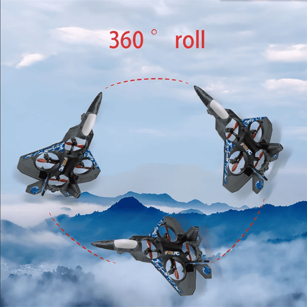 RC Plane 6CH 6-Axis Gyro 360 Flip Stunt Radio Control Aircraft EPP Fixed-wing Drone Jet Fighter
