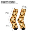 thumbnail image 2 of Honeii Halloween Ghost Pumpkin Print Children's Colorful Socks,Unisex Kids and Toddlers' Cushioned Sock,Kids Athletic Crew Socks,for Everyday Wear and Sports, 2 of 5
