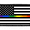 American Flag - Black and White - Rainbow Morale Patch, variant on Pride Flag - Redesign - Removable Patch