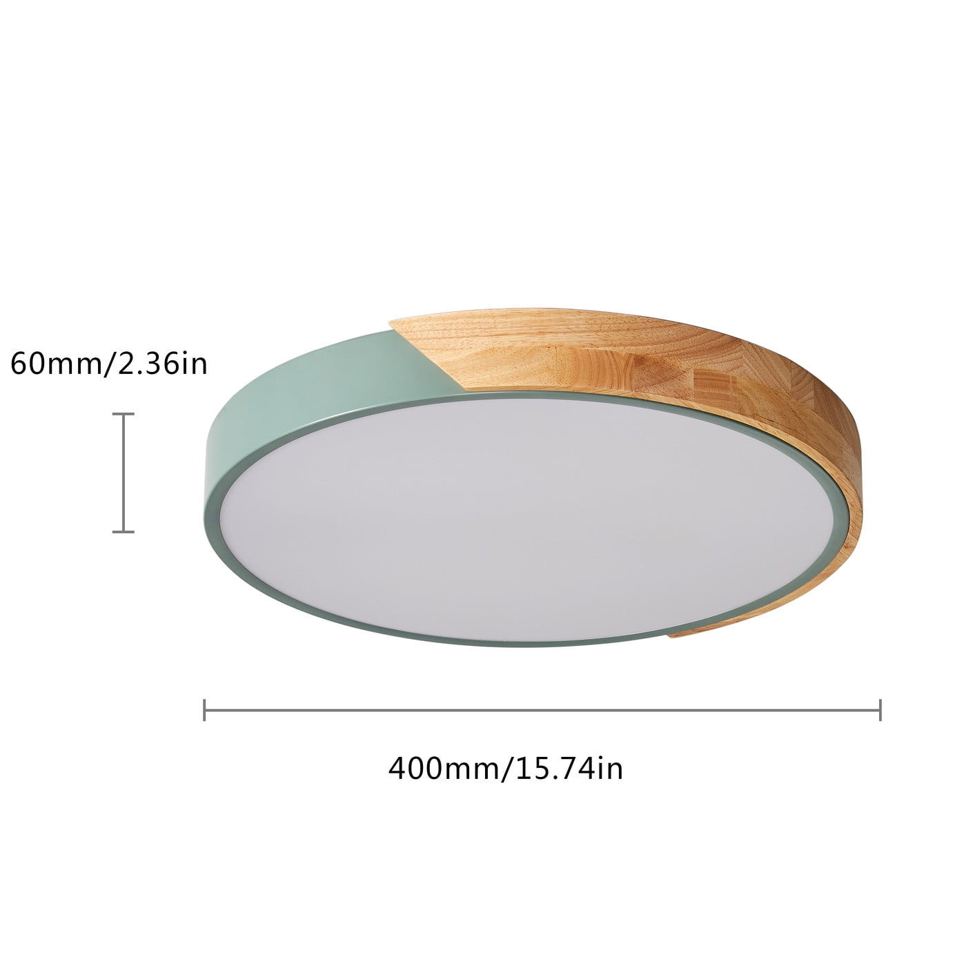 Aiwen Round LED Flush Mount Ceiling Lamp Modern Light Fixture Green