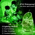 thumbnail image 3 of Fairy Lights ZGWJ 20 LED, funciona con pilas, 7 pies, 24 unidades, color verde, 3 of 6