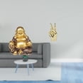thumbnail image 2 of Escultura de Buda Maitreya con gesto de , adorno de mesa creativo budista Feng Shui, estatua de Buda sonriente para el hogar, sala de estar, anive, 2 of 8