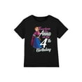 thumbnail image 1 of Frozen T-Shirt d'Anniversaire 4 Ans Garçons/filles Intrépide comme Anna, 1 of 3