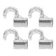 thumbnail image 1 of 4pcs Closet Rod Hooks Heavy Duty Metal Closet Rod Support Hanger Hooks Aluminum Alloy Wardrobe Hangers for Hanging Clothes, 1 of 4