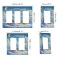 thumbnail image 2 of Yayeee Rocker Switch Wall Plate 2-Gang 4.7"x4.6" Home Decorative Outlet Cover, Crystal Ocean, 2 of 6
